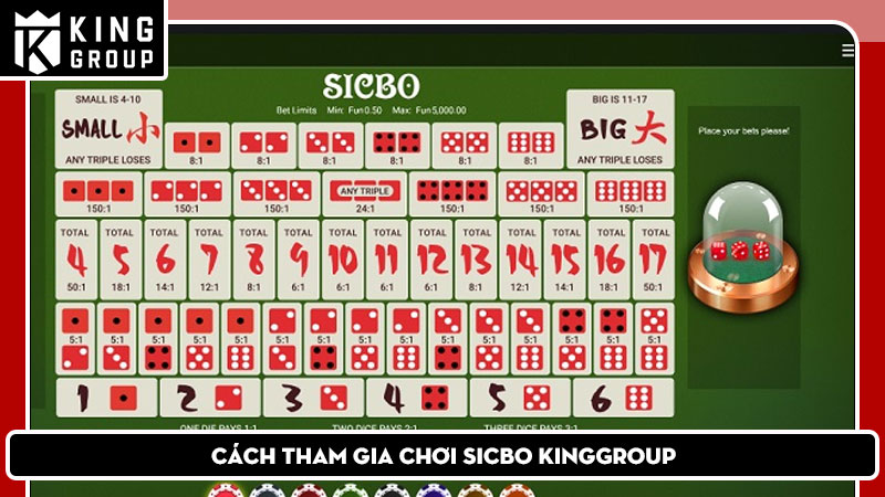 Cách tham gia chơi Sicbo KingGroup